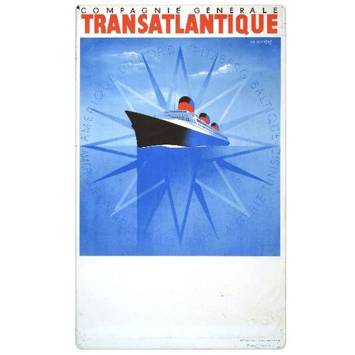 Affiche Compagnie Générale Transatlantique