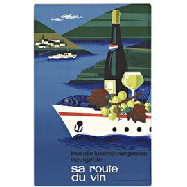 Affiche Moselle Route Vin