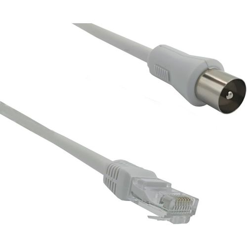 Câble antenne TV Essentielb Mâle 9,52 mm / RJ45 mâle