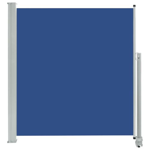 Auvent Paravent Store Brise-Vue Latéral Rétractable De Patio Jardin Terrasse Balcon Protection Visuelle Écran 140 X 300 Cm Bleu Helloshop26 02_0007227
