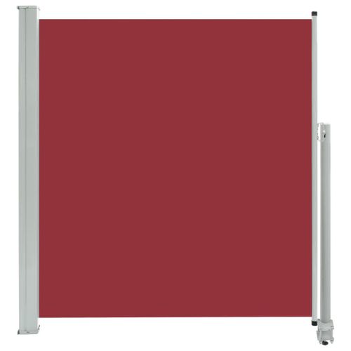 Auvent Paravent Store Brise-Vue Latéral Rétractable De Patio Jardin Terrasse Balcon Protection Visuelle Écran 140 X 300 Cm Rouge Helloshop26 02_0007231
