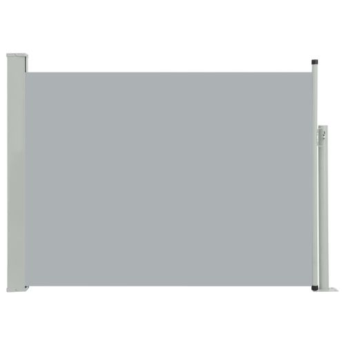 Auvent Paravent Store Brise-Vue Latéral Rétractable De Patio Jardin Terrasse Balcon Protection Visuelle Écran 120 X 500 Cm Gris Helloshop26 02_0007224