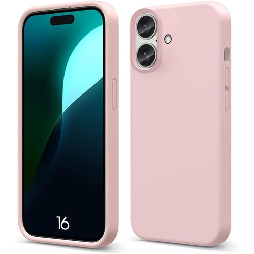 Coque Pour Iphone 16 - Protection Silicone Doux Léger Anti-Rayures Antichoc Effet Mat Rose - E.F.Connection