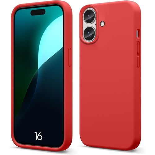 Coque Pour Iphone 16 - Protection Silicone Souple Slim Léger Anti-Rayures - Rouge - E.F.Connection