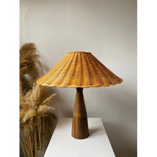 Fungal Rattan Table Lamp, Wicker Table Lamp, Rattan Lamp, Wicker Lamp, Wood Lamp, Deco Lamp, Rattan Art, Bambo Lamp, Bambo Art, Deco Art