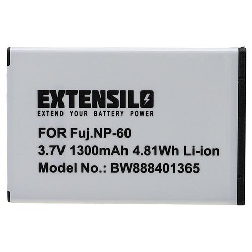 EXTENSILO Batterie compatible avec Kodak DX6490, DX7440, DX7590, DX7630, LS443, LS420 appareil photo, reflex numérique (1300mAh, 3,7V, Li-ion)