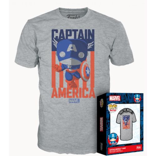 Marvel - Captain America - T-Shirt Pop (S)
