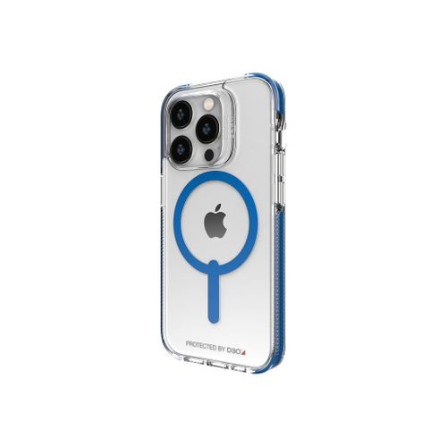 Gear4 Santa Cruz Snap - Coque De Protection Pour Téléphone Portable - Compatibilité Avec Magsafe - D3o, Plastique Recyclé - Bleu - Pour Apple Iphone 14 Pro
