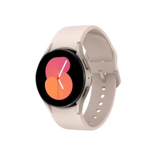 Samsung Galaxy Watch5 - 40 Mm - Or Rosé - Montre Intelligente Avec Bracelet Sport - Affichage 1.2" - 16 Go - Nfc, Wi-Fi, Bluetooth - 28.7 G