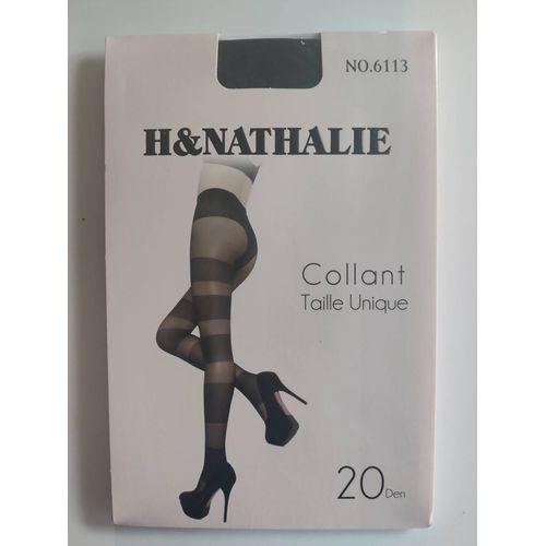 Collants Rayé Noir