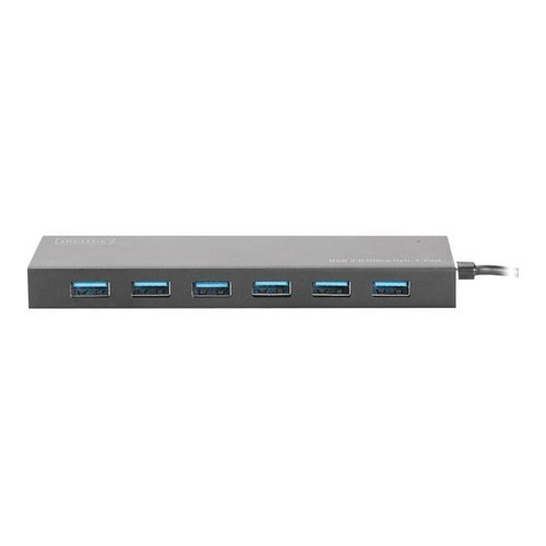 DIGITUS USB 3.0 Office Hub DA-70241-1 - Concentrateur (hub) - 7 x SuperSpeed USB 3.0 - de bureau