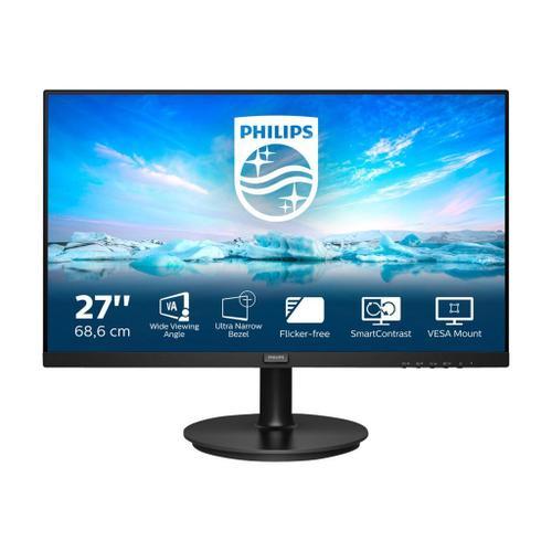 Philips V-line 271V8LA - Écran LED - 27" - 1920 x 1080 Full HD (1080p) @ 75 Hz - VA - 250 cd/m² - 3000:1 - 4 ms - HDMI, VGA - haut-parleurs - noir texturé