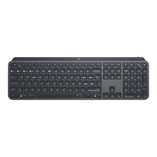Logitech MX Keys - Clavier - rétroéclairé - sans fil - Bluetooth - QWERTY - Espagnol - Europe - graphite