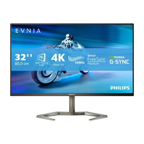 Philips Evnia 5000 32M1N5800A - Écran LED - 32" (31.5" visualisable) - 3840 x 2160 4K @ 144 Hz - IPS - 500 cd/m² - 1000:1 - DisplayHDR 400 - 1 ms - 2xHDMI, 2xDisplayPort - haut-parleurs - noir...