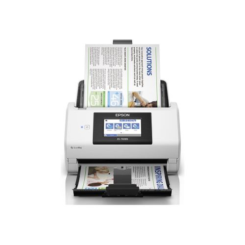 Epson WorkForce DS-790WN - Scanner de documents - Recto-verso - A4/Legal - 600 dpi x 600 dpi - jusqu'à 45 ppm (mono) / jusqu'à 45 ppm (couleur) - Chargeur automatique de documents (100 feuilles)...