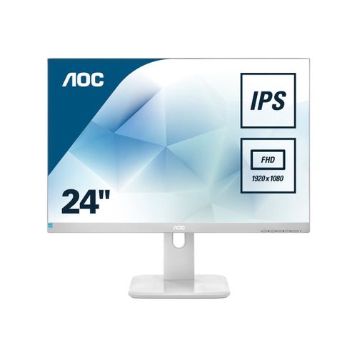 AOC 24P1/GR - Écran LED - 23.8" - 1920 x 1080 Full HD (1080p) @ 60 Hz - IPS - 250 cd/m² - 1000:1 - 5 ms - HDMI, DVI, DisplayPort, VGA - haut-parleurs - gris