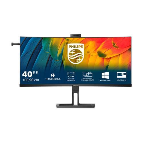 Philips 40B1U6903CH - 6000 Series - écran LED - incurvé - USB - 39.7" - 5120 x 2160 WUHD @ 75 Hz - IPS - 300 cd/m² - 1000:1 - HDR10 - 4 ms - Thunderbolt 4, 2xHDMI, DisplayPort - haut-parleurs -...