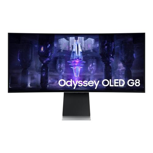 Samsung Odyssey OLED G8 S34BG850SU - Moniteur OLED - Intelligent - jeux - incurvé - 34" - 3440 x 1440 UWQHD @ 175 Hz - 250 cd/m² - 1000000:1 - DisplayHDR 400 True Black - 0.1 ms - Mini...