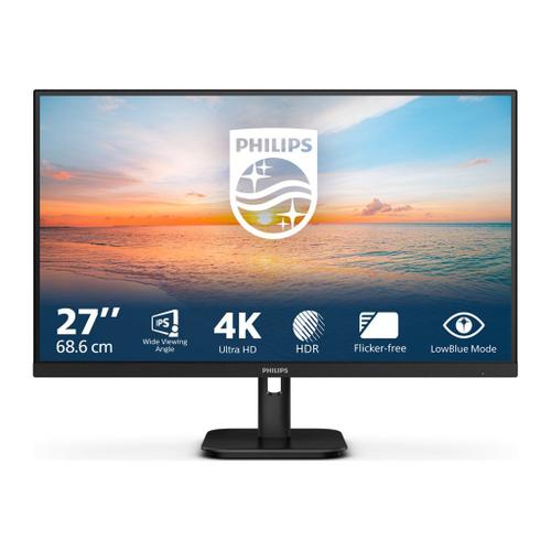 Philips 27E1N1800A - 1000 Series - écran LED - 27" - 3840 x 2160 4K @ 60 Hz - IPS - 350 cd/m² - 1000:1 - HDR10 - 4 ms - 2xHDMI, DisplayPort - haut-parleurs - noir