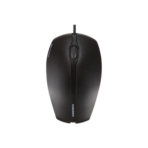 CHERRY GENTIX - Souris - droitiers et gauchers - optique - 3 boutons - filaire - USB - noir