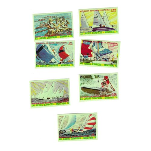 Guinee Equatoriale - Lot De 7 Timbres Jeux Olympiques De Montréal 1976