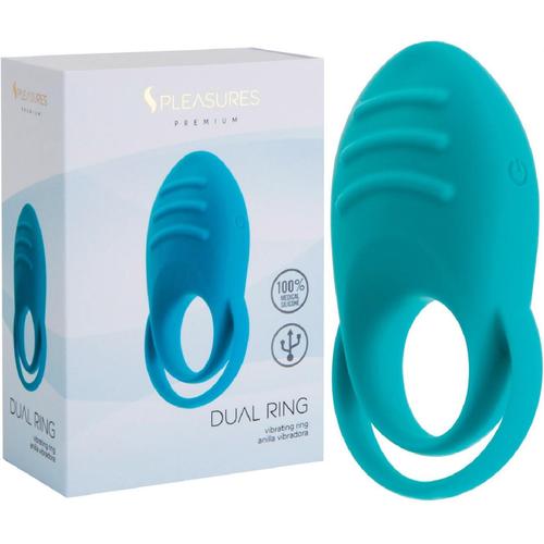 Double Anneau Vibrant Rechargeable Turquoise