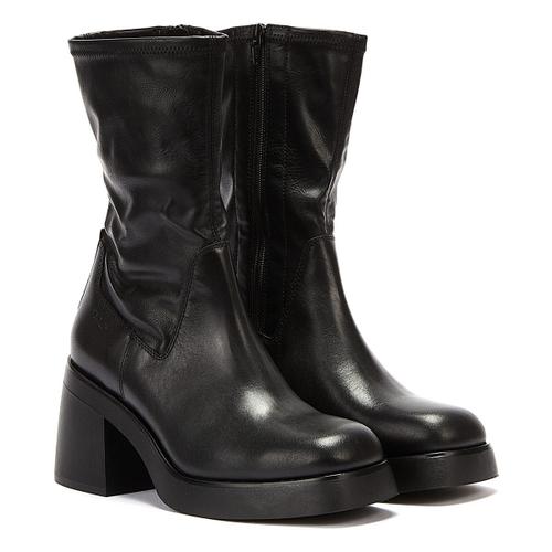 Vagabond Brooke Mid Stretch Bottes Noires Pour