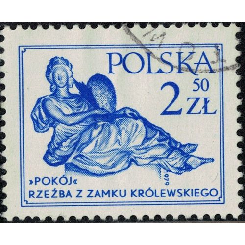 Pologne 1979 Oblitéré Used Allégorie De La Paix Et De La Justice Par André Le Brun Y&t Pl 2475 Su