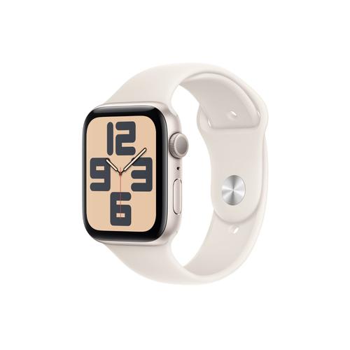 Apple Watch Se Gps (2024) Boîtier En Aluminium Lumière Stellaire 40 Mm Avec Bracelet Sport Lumière Stellaire S/M