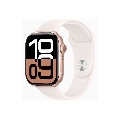 Apple Watch Series 10 Gps - Boîtier Aluminium 46 Mm Finition Or Rose - Taille S/M