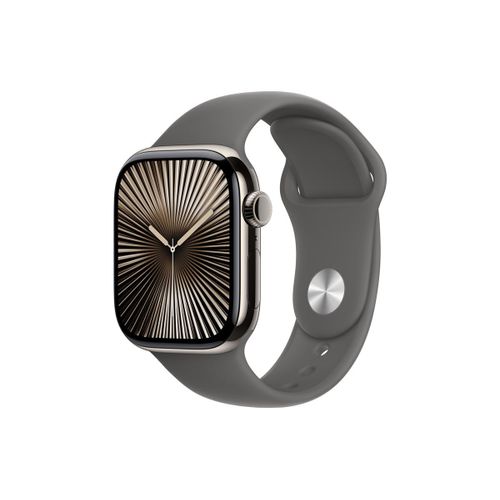 Apple Watch Series 10 Gps + Cellular - Boîtier Titane 42 Mm Finition Naturel - Taille M/L