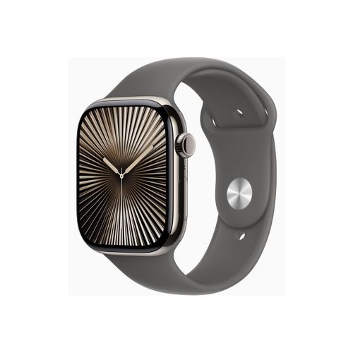 Apple Watch Series 10 Gps + Cellular - Boîtier Titane 46 Mm Finition Naturel - Taille S/M