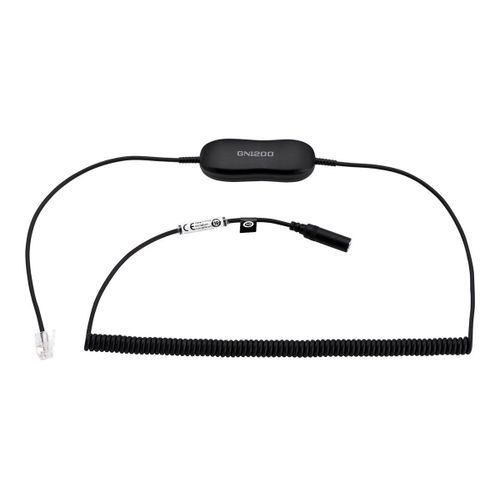Jabra GN1200 - Prise de casque micro - RJ-9 mâle pour jack mini femelle - 2 m