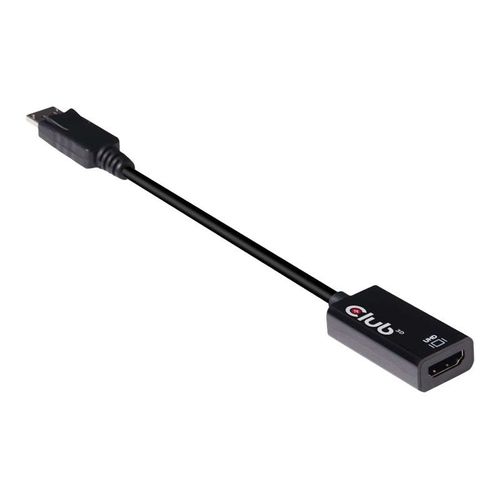 Club 3D - Adaptateur vidéo - DisplayPort mâle pour HDMI femelle - 19.17 cm - support 4K