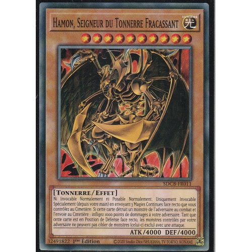 Carte Yu-Gi-Oh - Hamon, Seigneur Du Tonnerre Fracassant - Sdcb-Fr011 -