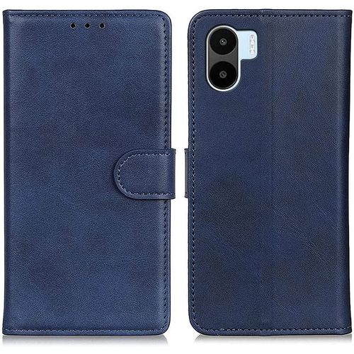 Madsss Coque Pour Xiaomi Redmi A1, Étui De Protection Pliable En Cuir Pu Pour Portefeuille [Fonction Du Support] [Fentes Pour Cartes] [Protection Du Fermoir Magnétique]. Bleu