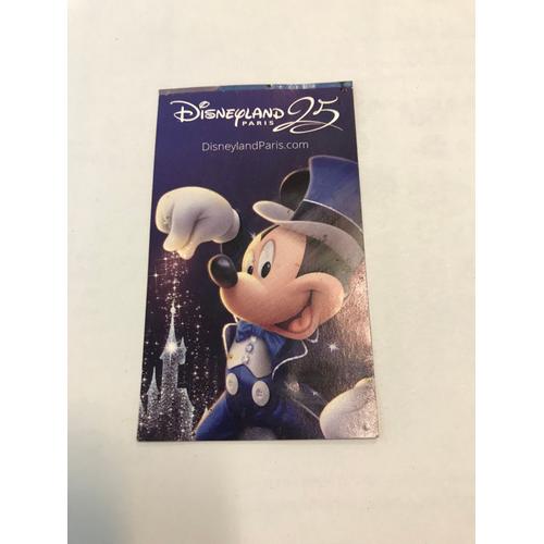 Ticket Vip Fastpass Disneyland Paris 25 Ans - Mickey - 2017