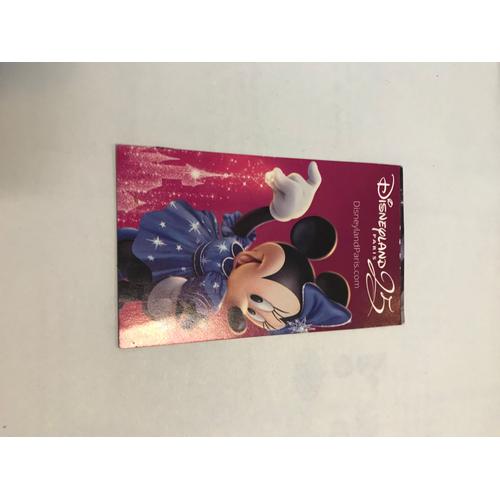 Ticket Vip Fastpass Disneyland Paris 25 Ans - Minnie - 2017