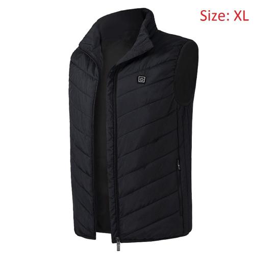 couleur Noir taille S Gilet chauffant électrique USB pour l'extérieur, avec plumes thermiques, pour le Camping et la randonnée, en hiver, livraison en 5 jours pour les états-unis et l'europe