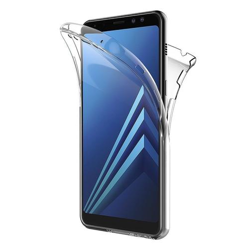 Coque Pour Samsung Galaxy A8 2018 Sm-A530 - Housse Etui 360 Integrale Transparent 2 Parties Avant Arriere Emboitable [Phonillico]