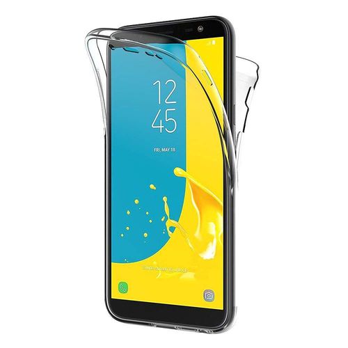 Coque Pour Samsung Galaxy J6 2018 J600 - Housse Etui 360 Integrale Silicone Transparent 2 Parties Avant Arriere Emboitable [Phonillico]