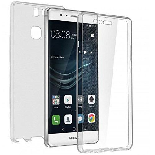 Coque Pour Huawei P9 - Housse Etui 360 Integrale Silicone Transparent 2 Parties Avant Arriere Emboitable [Phonillico]