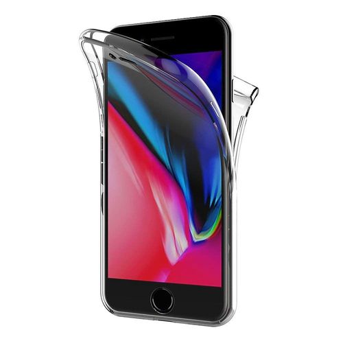 Coque Pour Iphone 7 / Iphone 8 - Housse Etui Gel Tpu Silicone Integrale Transparent Protection Full Silicone Souple Deux Parties Avant Arriere Emboitable [Phonillico]