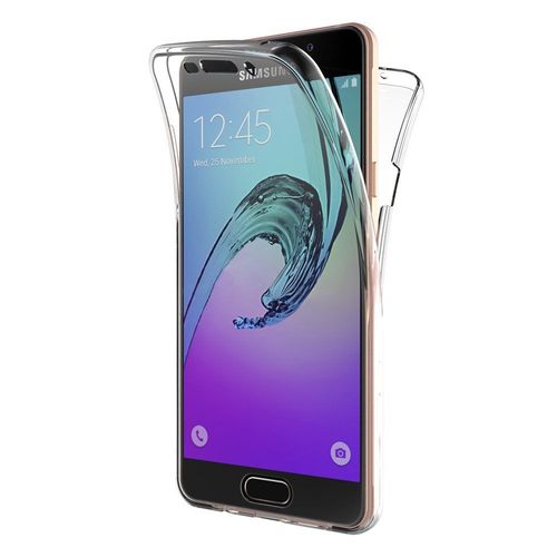 Coque Pour Samsung Galaxy A5 2016 Sm-A510 - Housse Etui 360 Integrale Silicone Transparent 2 Parties Avant Arriere Emboitable [Phonillico]