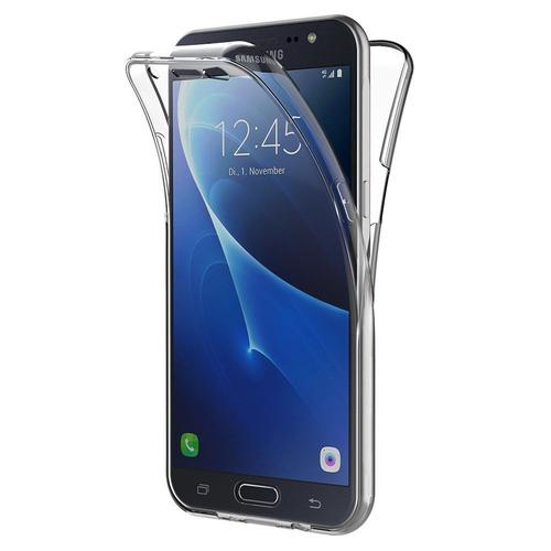 Coque Pour Samsung Galaxy J7 2016 Sm-J710 - Housse Etui 360 Integrale Silicone Transparent 2 Parties Avant Arriere Emboitable [Phonillico]