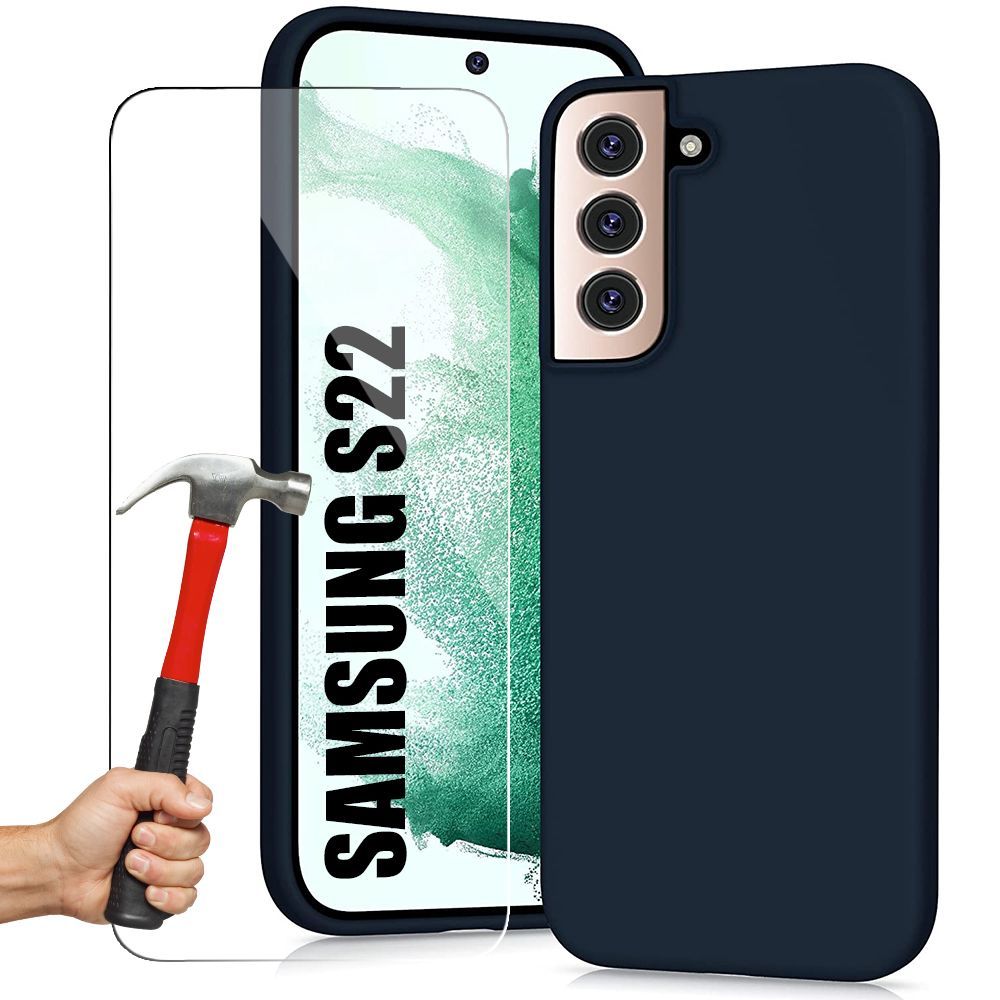 Coque Rabat Miroir Noir + Verre Trempe Pour Samsung Galaxy S22 Plus 5G  Little Boutik® - Coque et étui téléphone mobile - Achat & prix