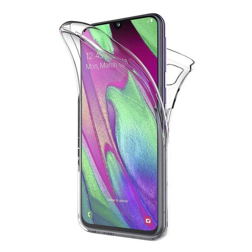 Coque Pour Samsung Galaxy A40 - Housse Etui 360 Integrale Transparent 2 Parties Avant Arriere Emboitable [Phonillico]