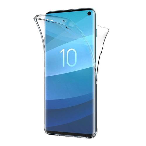 Coque Pour Samsung Galaxy S10 - Housse Etui 360 Integrale Transparent 2 Parties Avant Arriere Emboitable [Phonillico]