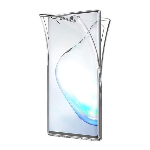 Coque Pour Samsung Galaxy Note 10 Plus - Housse Etui 360 Integrale Transparent 2 Parties Avant Arriere Emboitable [Phonillico]