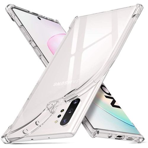 Coque Antichoc Pour Samsung Galaxy Note 10 Plus - Protection Silicone Souple Transparent [Phonillico]